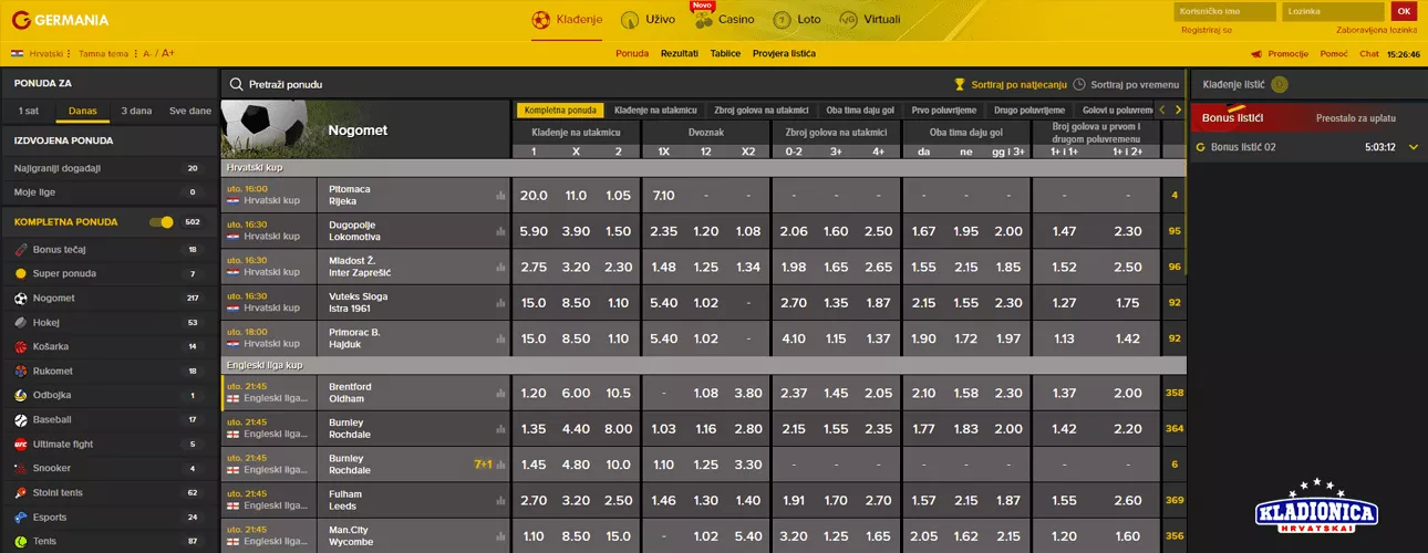 Kladionica Germania Početnu Stranicu