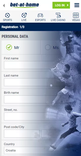 Bet at home registracija -kako stvoriti svoj račun