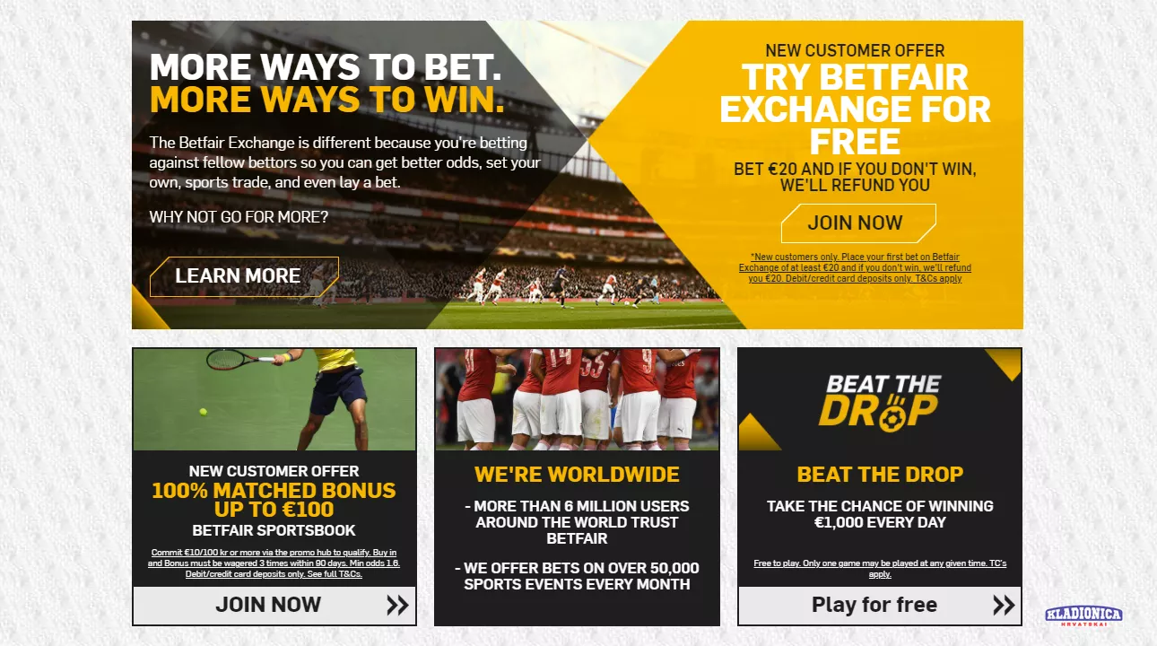 Betfair bonusi i promocije