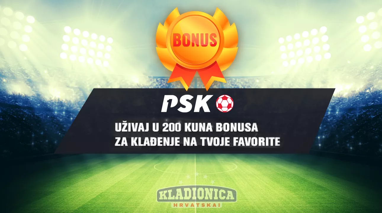 PSK bonus od 100% na prvu uplatu.