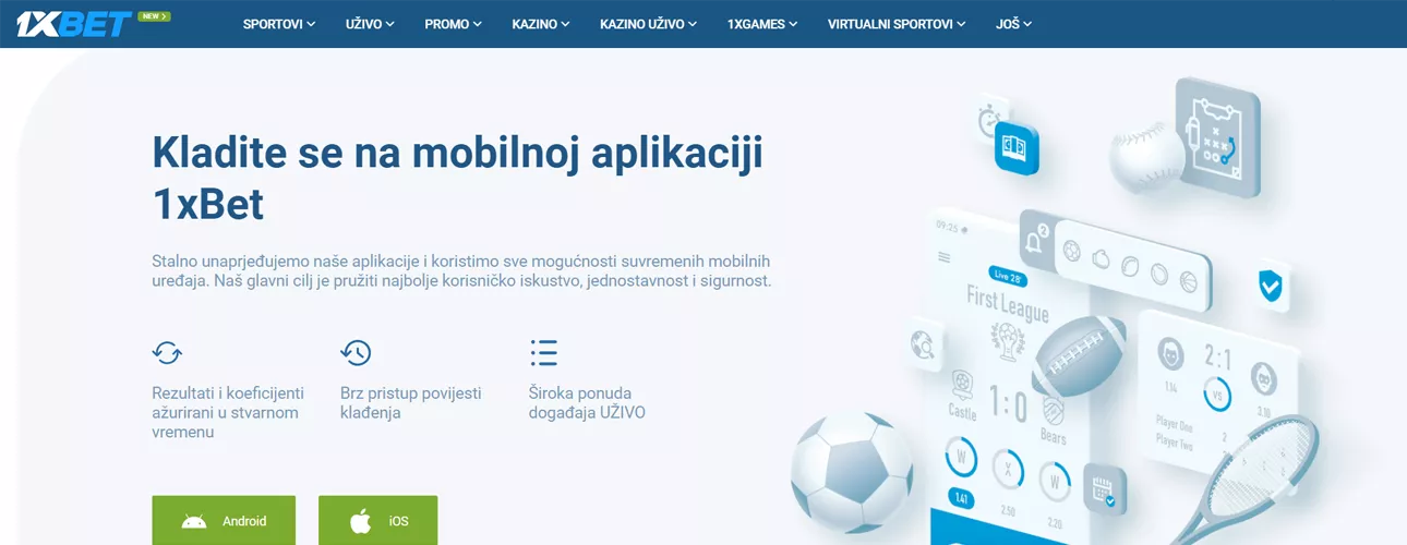 1xBet aplikacija
