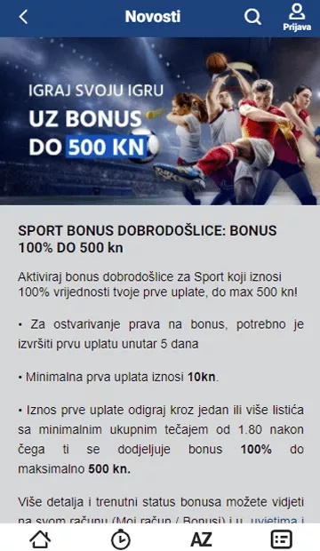 Prva Sportska Kladionica Aplikacija Bonus