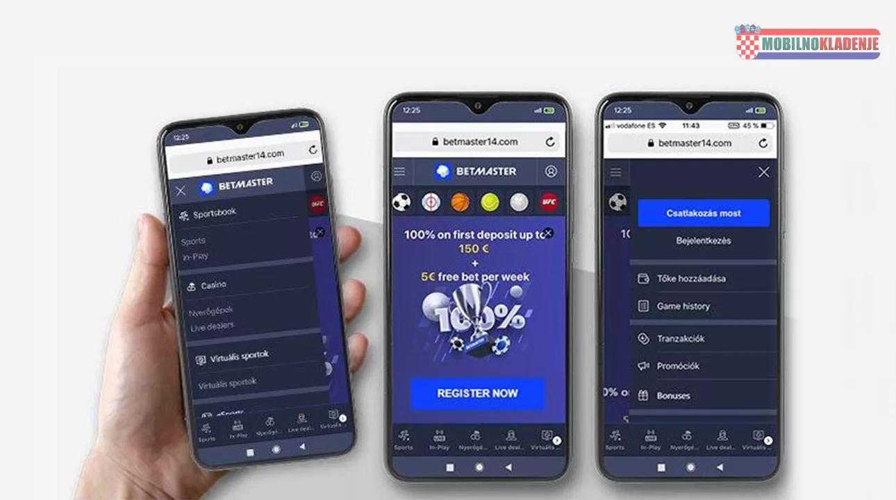 Betmaster aplikacija za iPhone i Android