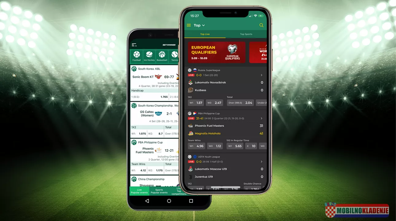 Betwinner mobilna aplikacija Android iOS
